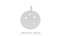 Colgante chapa Libra 18mm....