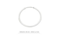 Pendientes de aro 18mm-hilo...