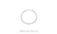 Pendientes de aro 14mm-hilo...