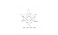 Colgante copo de nieve de 24mm