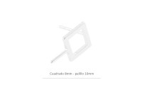 Pendiente cuadrado de 8 mm...