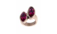 Anillo con Swarovski Fuchsia