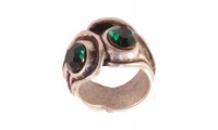 Anillo con Swarovski. Emerald.