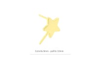 Pendiente estrella de 8 mm...