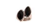 Anillo con Swarovski Jet