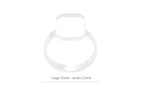 Anillo bisel rectángulo en...